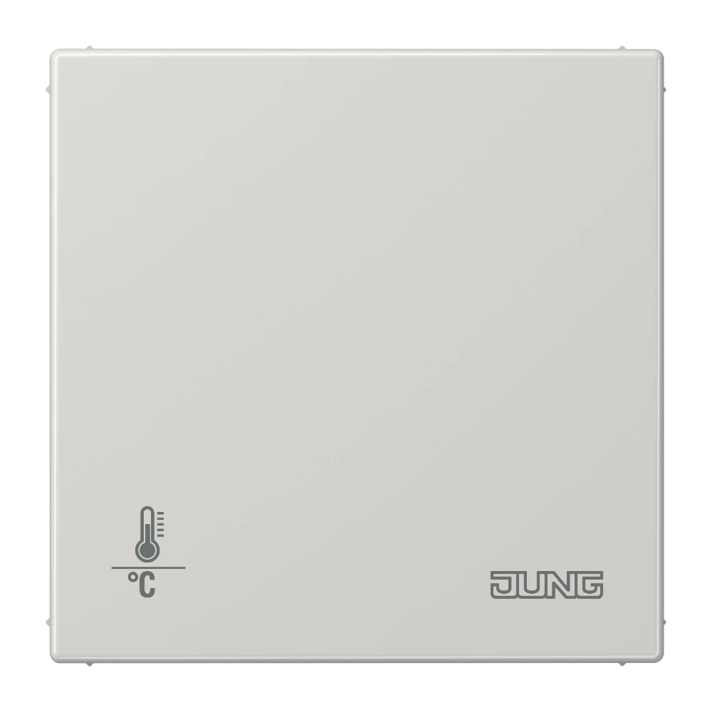 Room autostat with push-button interface 4-gang — JUNG LS 990, light grey, art. LS2178ORTSLG