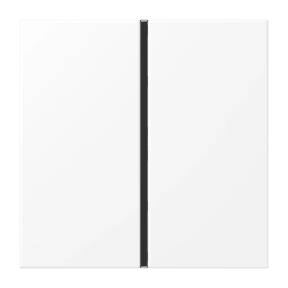 Cover kit 1-gang, complete — JUNG LS 990, Matt White, art. LS401TSAWWM