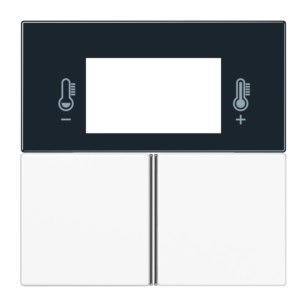 Cover kit for room controller display module, complete — JUNG LS 990, white, art. LS4093TSAWW