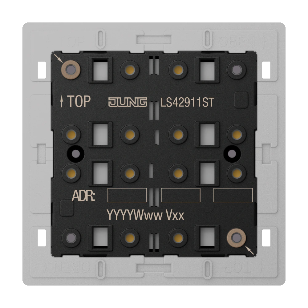 Universal push-button module 1-gang — JUNG LS 990, _, art. LS42911ST