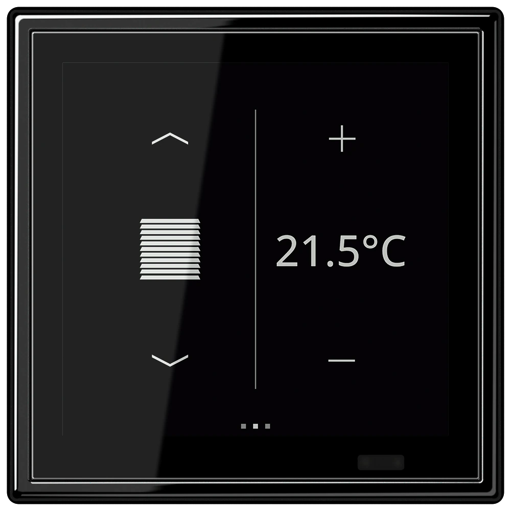 KNX room controller LS TOUCH — JUNG LS 990, black, art. LS459D1S82SW