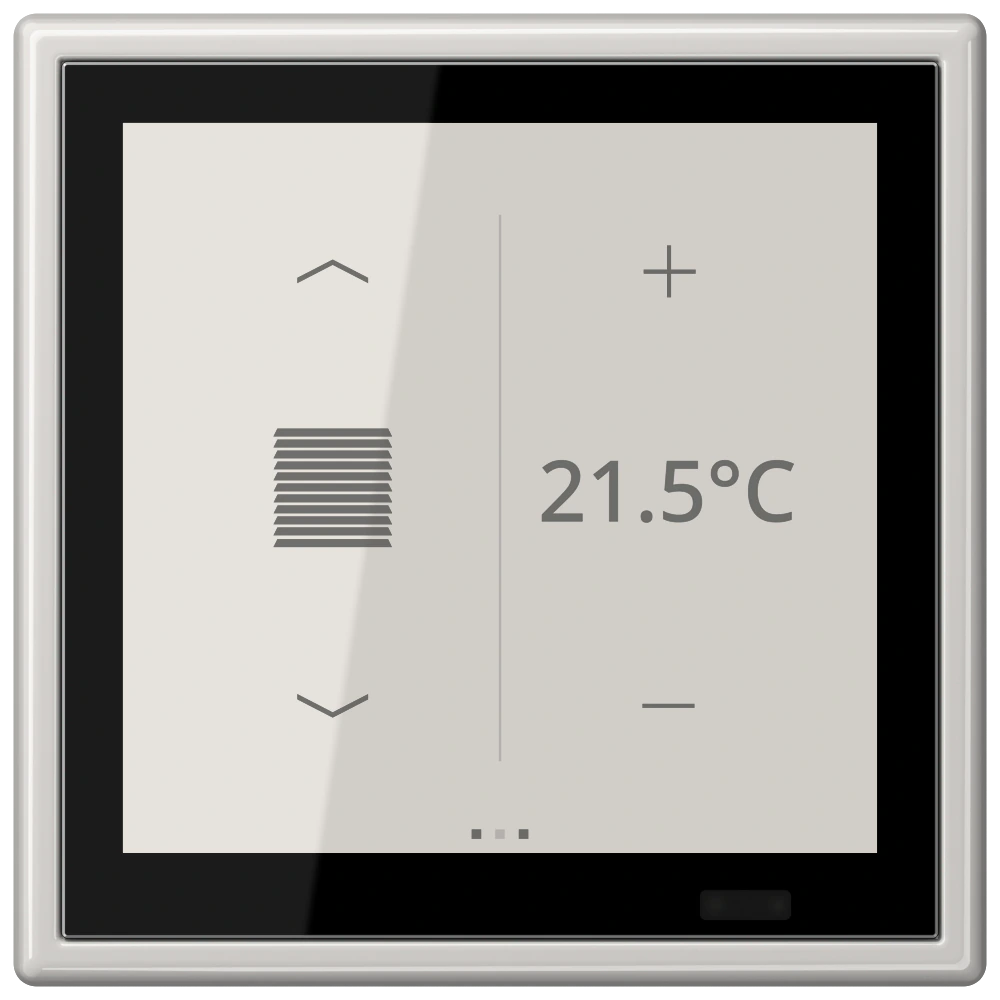 KNX комнатный контроллер LS TOUCH — JUNG LS 990, Светло-серый, арт. LS459D1S86LG