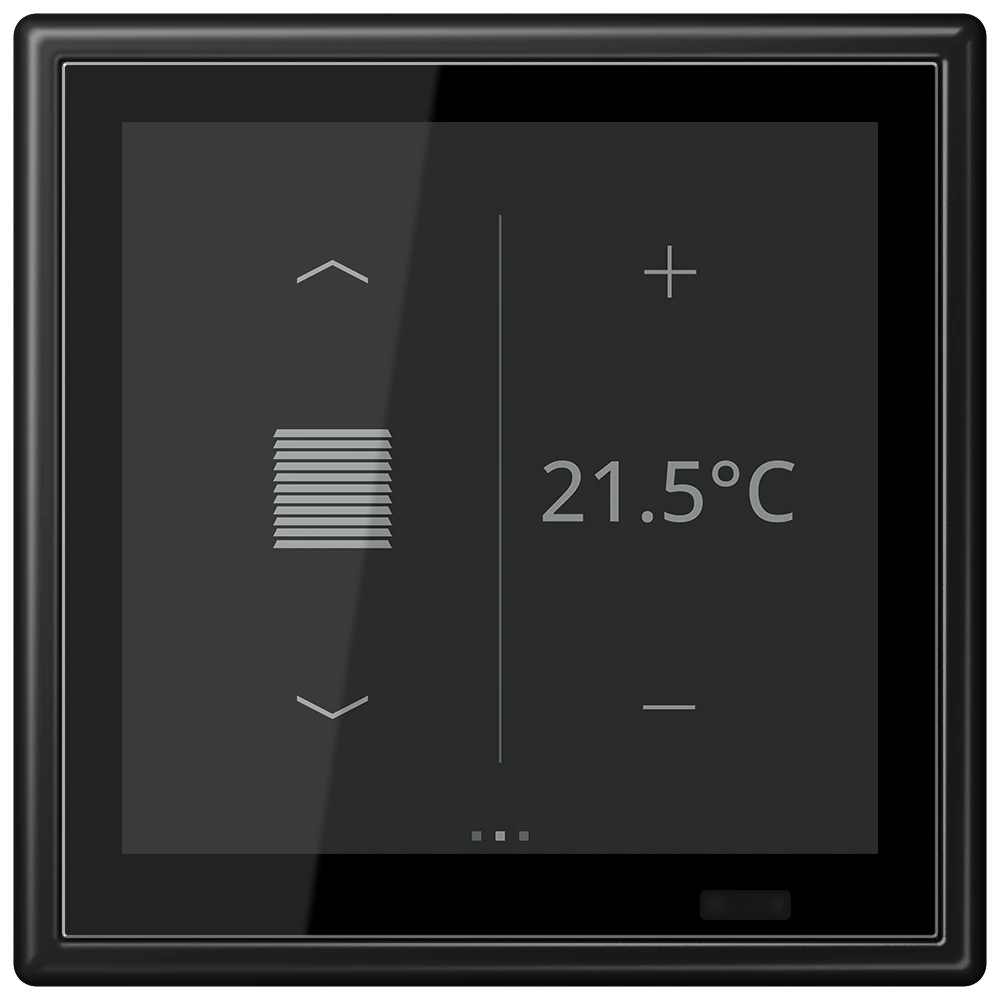 KNX room controller LS TOUCH — JUNG LS 990, Matt Black, art. LS459D1S86SWM