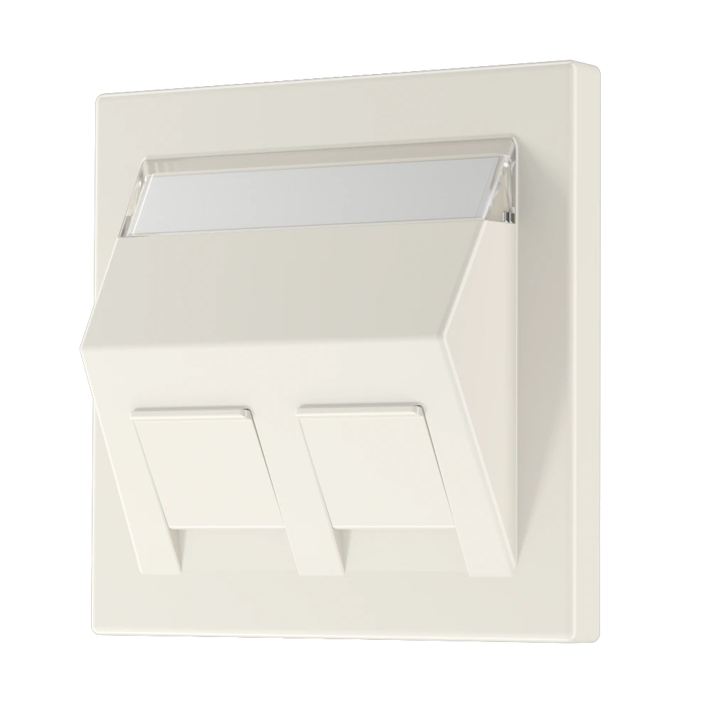Крышка для монтажного адаптера 30° — JUNG LS 990, Слоновая кость, арт. LS569-30BFPL