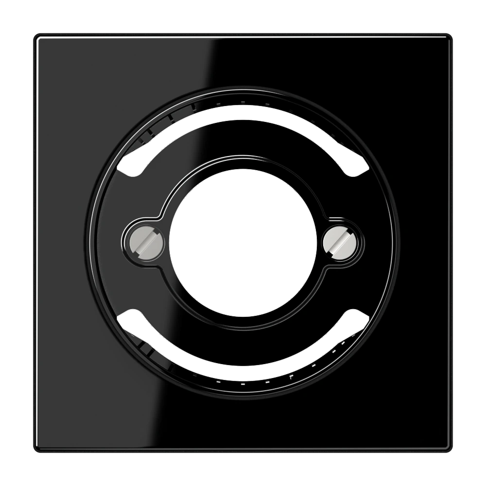 Centre plate for pilot light — JUNG LS 990, black, art. LS937SW