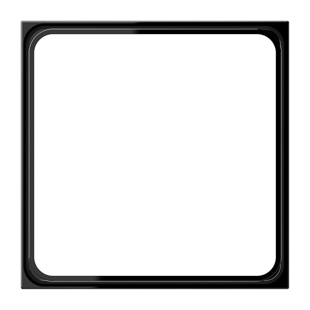 Intermediate frame — JUNG LS 990, black, art. LS981ZSW