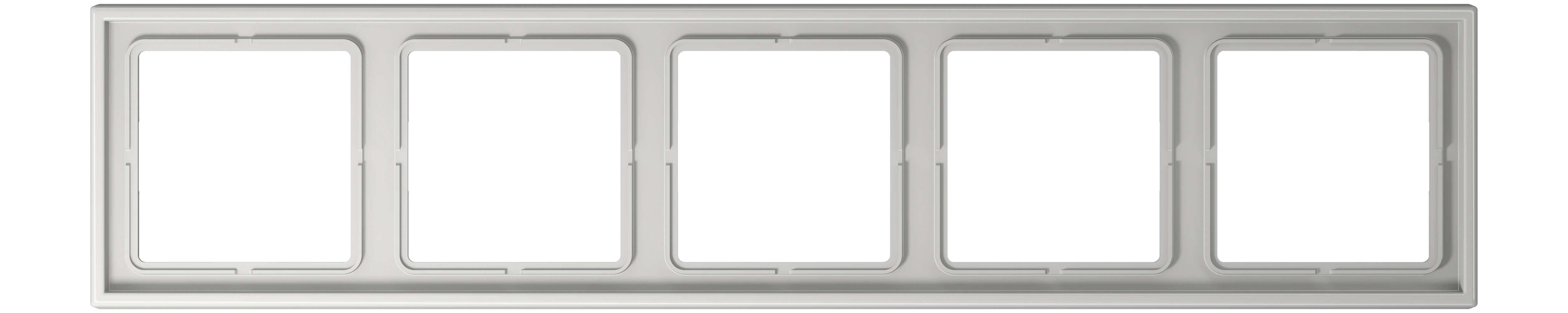 Frame for horizontal and vertical installation — JUNG LS 990, light grey, art. LS985LG