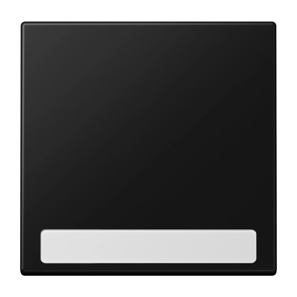 1-gang rocker for switch and push-button with inscription field — JUNG LS 990, Matt Black, art. LS990NASWM