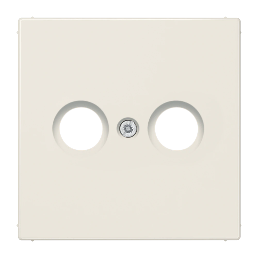 Centre plate for antenna socket — JUNG LS 990, ivory, art. LS990TV