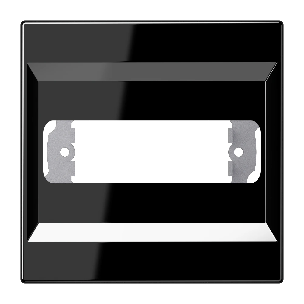 Centre plate for D-subminiature connector — JUNG LS 990, black, art. LS994-1SW