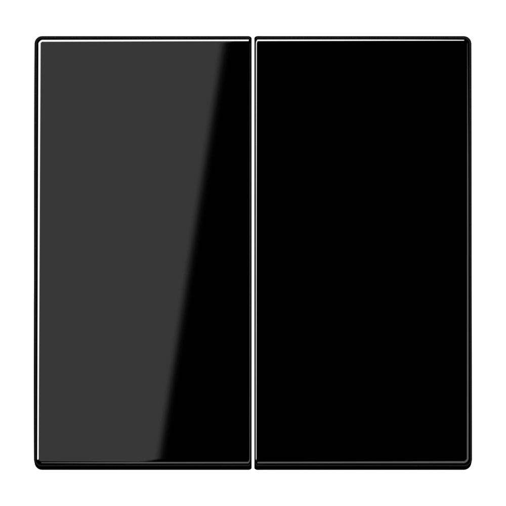 2-gang rocker for switch and push-button — JUNG LS 990, black, art. LS995SW