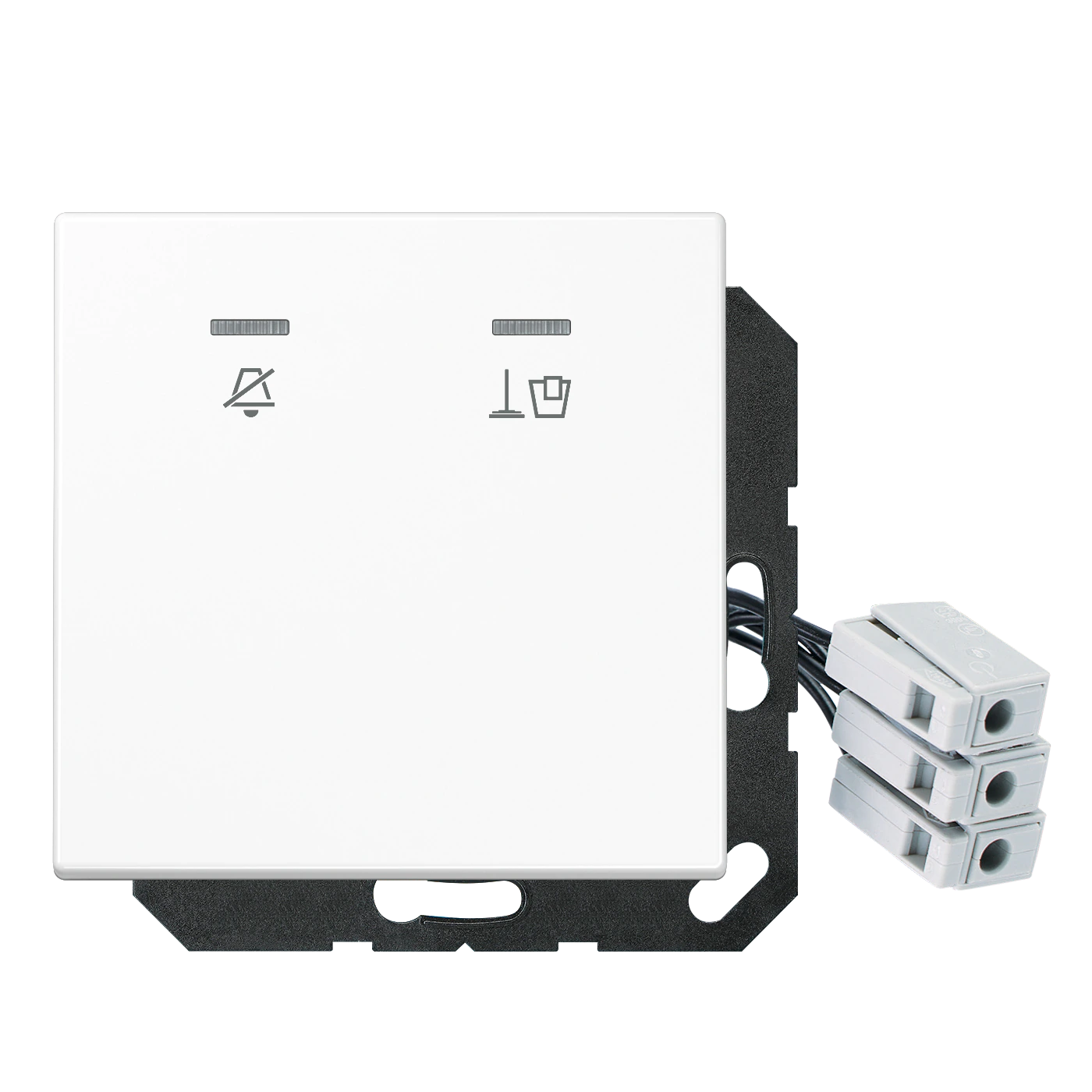 Накладка (стекло) для внешнего DND-модуля с LED-лампами, 24 В — JUNG LS 990, Белый, арт. LSCUKO5M24WW