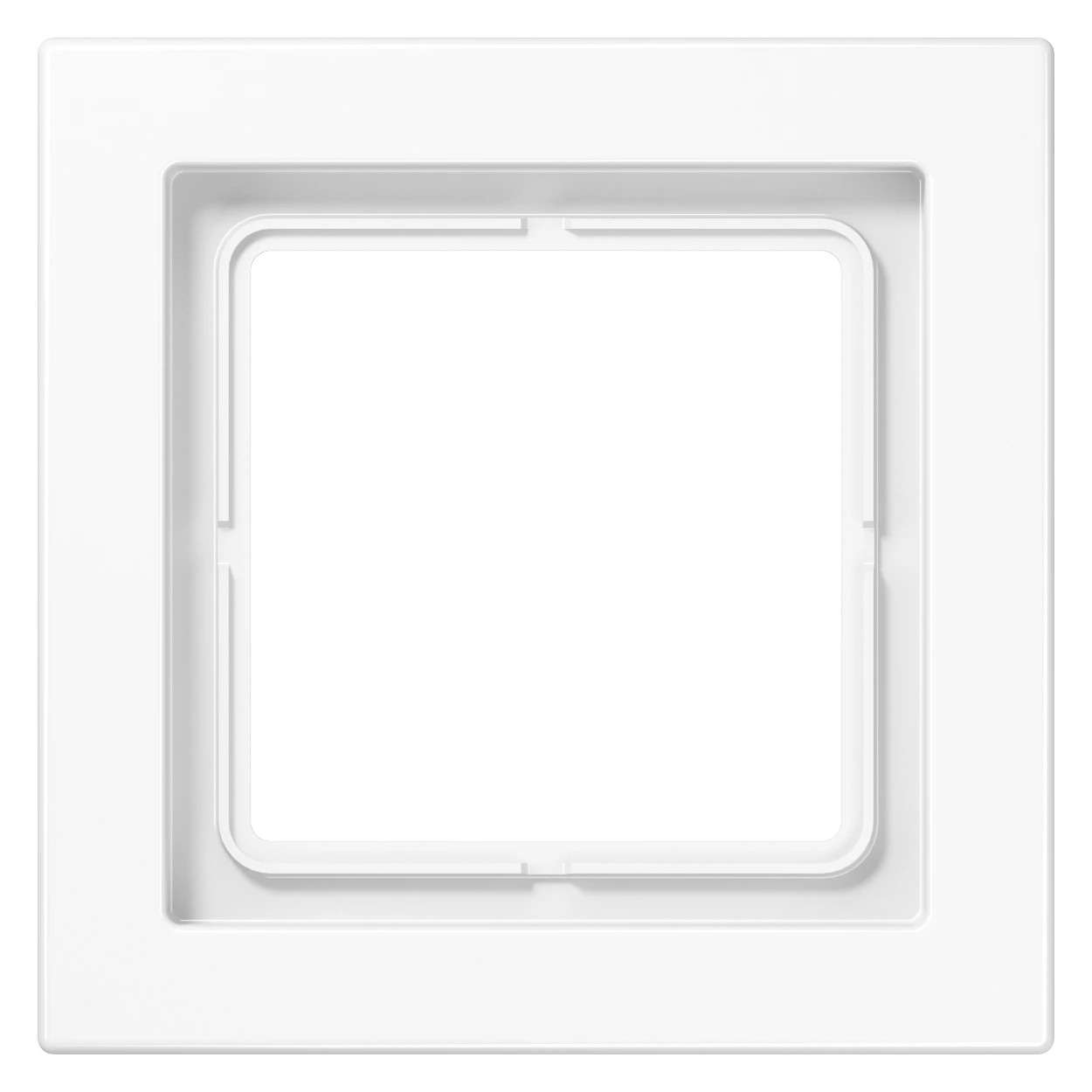 Frame for horizontal and vertical installation — JUNG LS DESIGN, White, art. LSD981BFWW