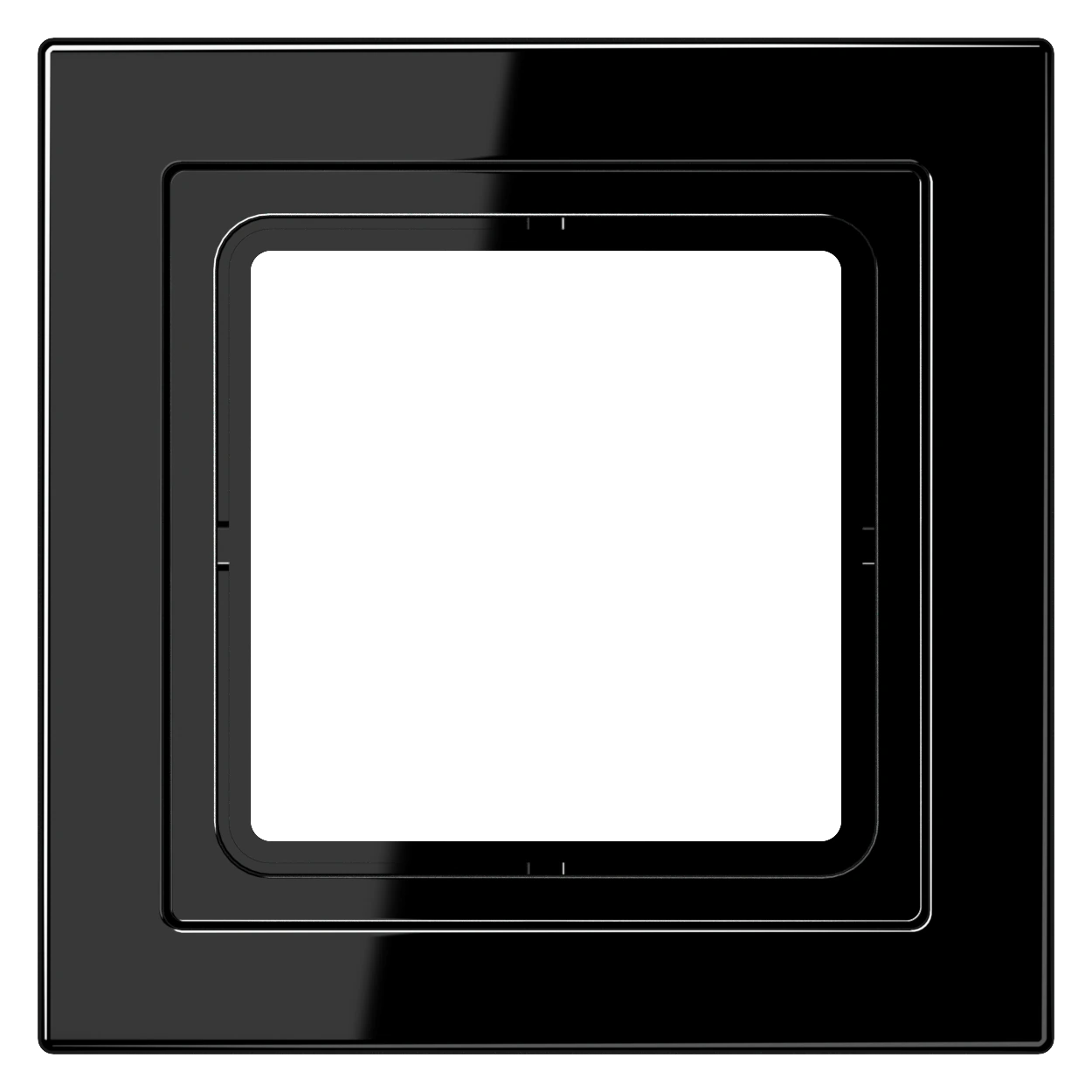 Frame for horizontal and vertical installation — JUNG LS DESIGN, Black, art. LSD981SW