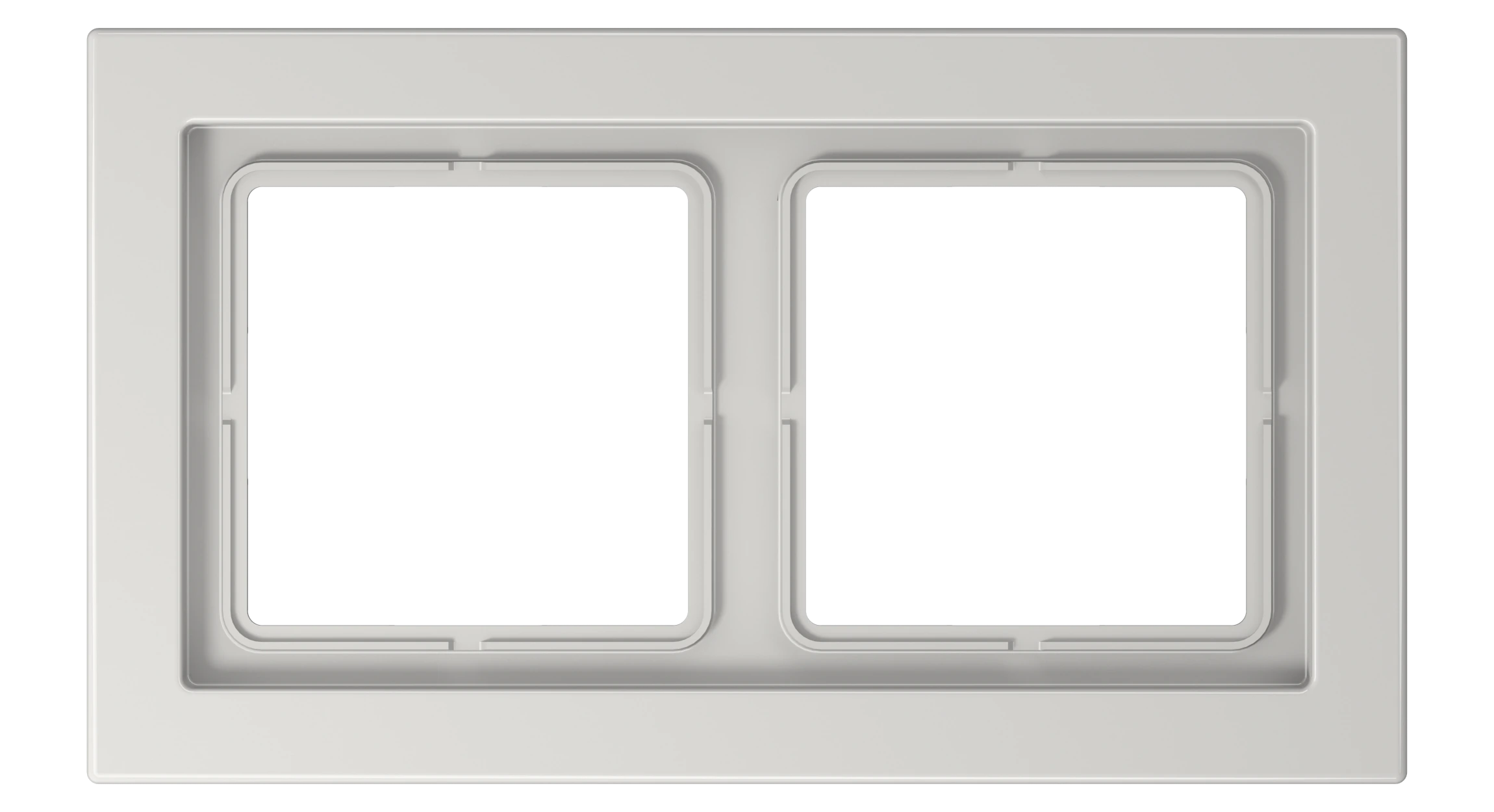 Frame for horizontal and vertical installation — JUNG LS DESIGN, Light Grey, art. LSD982LG