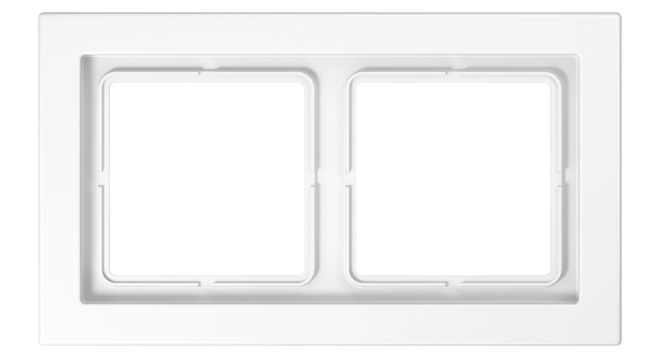 Frame for horizontal and vertical installation — JUNG LS DESIGN, White, art. LSD982WW