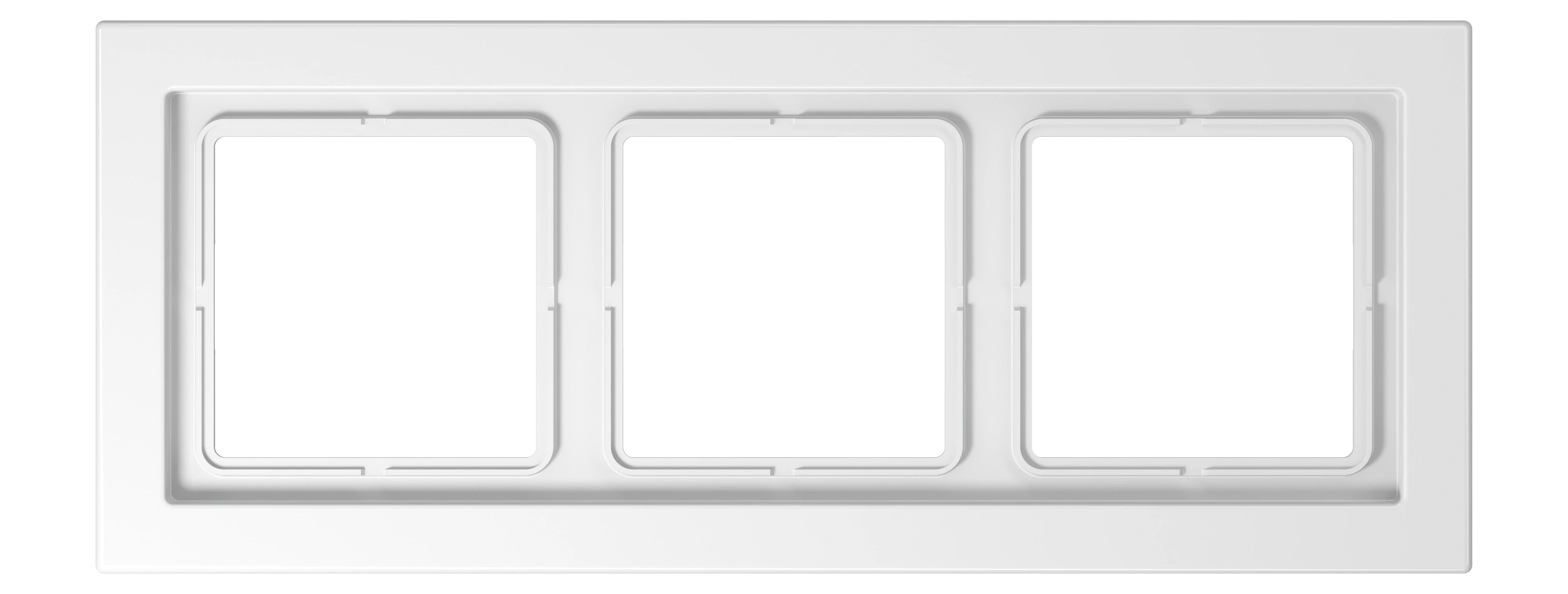 Frame for horizontal and vertical installation — JUNG LS DESIGN, White, art. LSD983BFWW