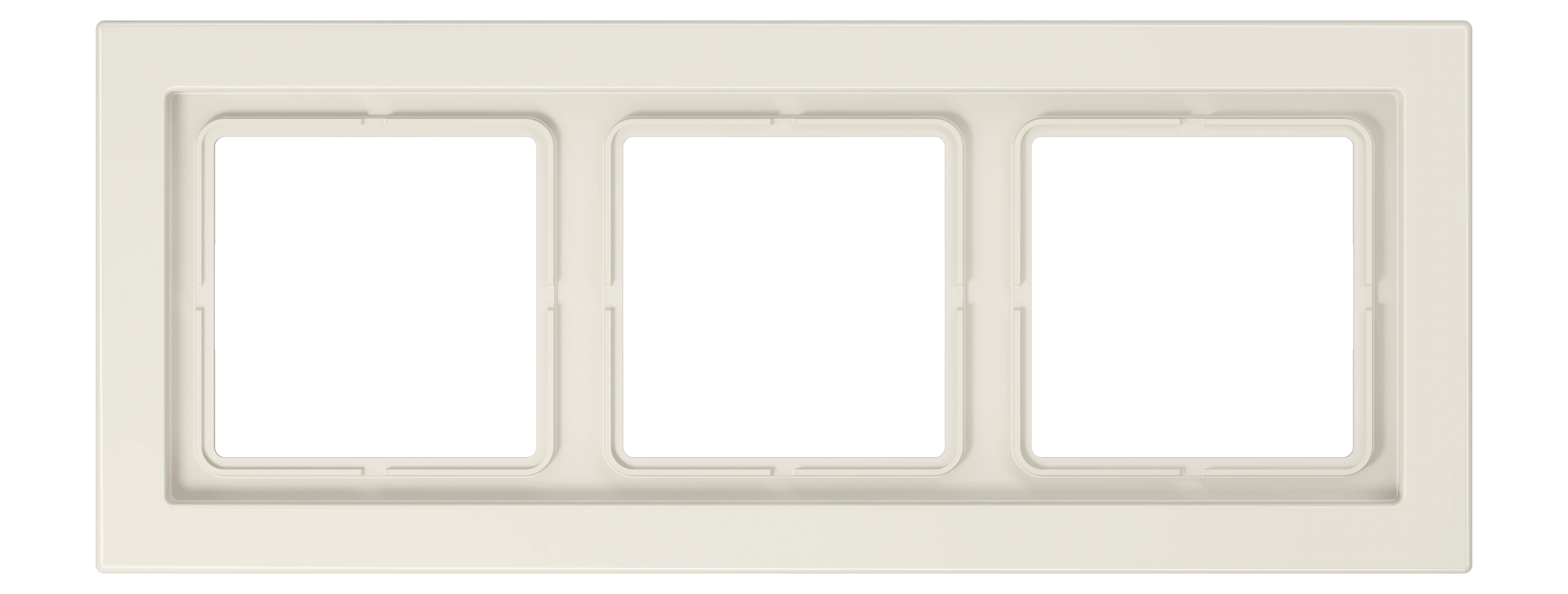 Frame for horizontal and vertical installation — JUNG LS DESIGN, Ivory, art. LSD983W