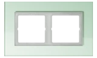 Glass frame for horizontal and vertical installation