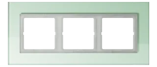 Glass frame for horizontal and vertical installation