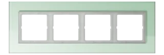 Glass frame for horizontal and vertical installation