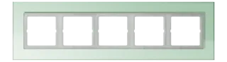 Glass frame for horizontal and vertical installation