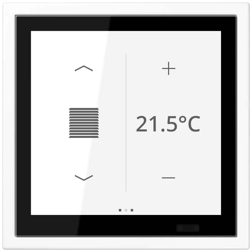 KNX room controller LS TOUCH — JUNG LS ZERO, White, art. LSZ459BFD1SWW