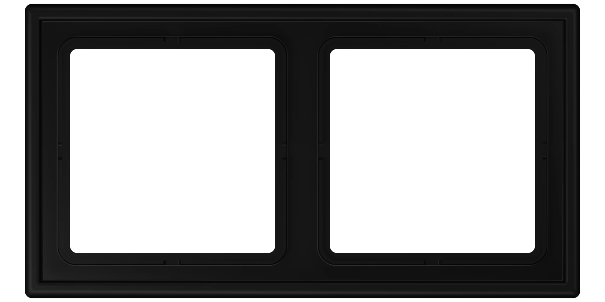 Frame — JUNG LS ZERO, Matt Black, art. LSZ982BFSWM