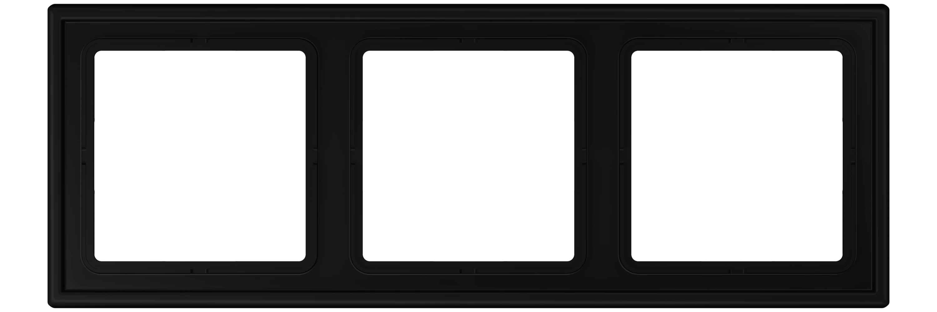 Frame — JUNG LS ZERO, Matt Black, art. LSZ983BFSWM