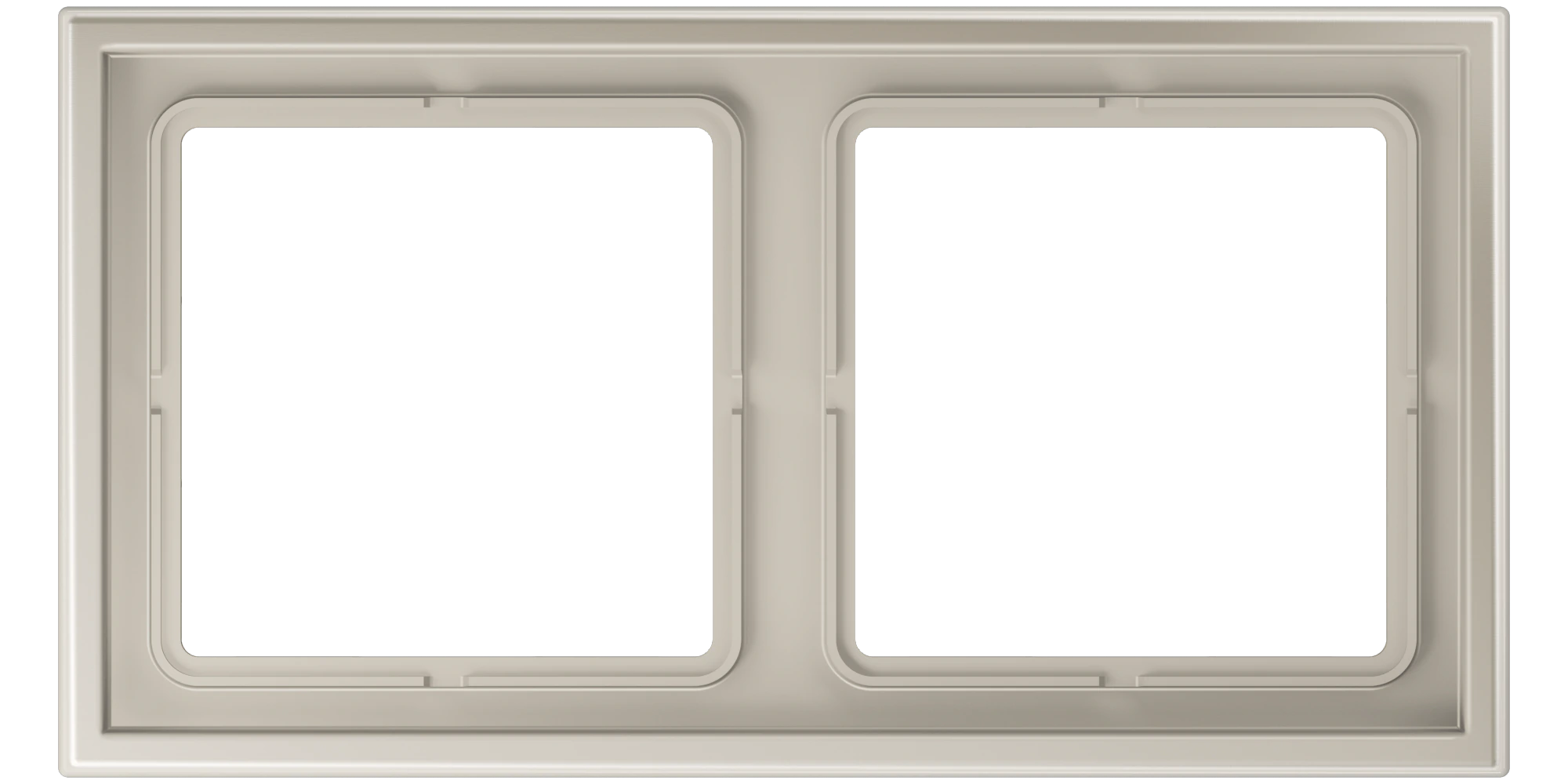 Frame — JUNG LS ZERO, Stainless Steel, art. LSZES982BF