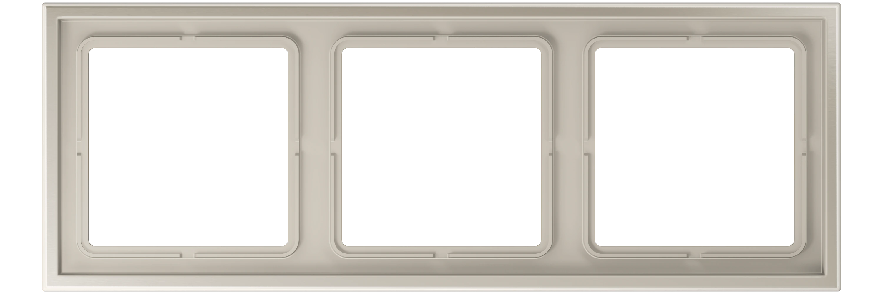 Frame — JUNG LS ZERO, Stainless Steel, art. LSZES983BF