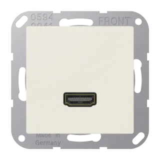 HDMI, термопласт, серия AS, слоновая кость