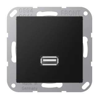 USB 2.0, термопласт лак., серия A, матовый графит