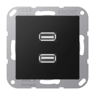 2 x USB 2.0, термопласт лак., серия A, матовый графит