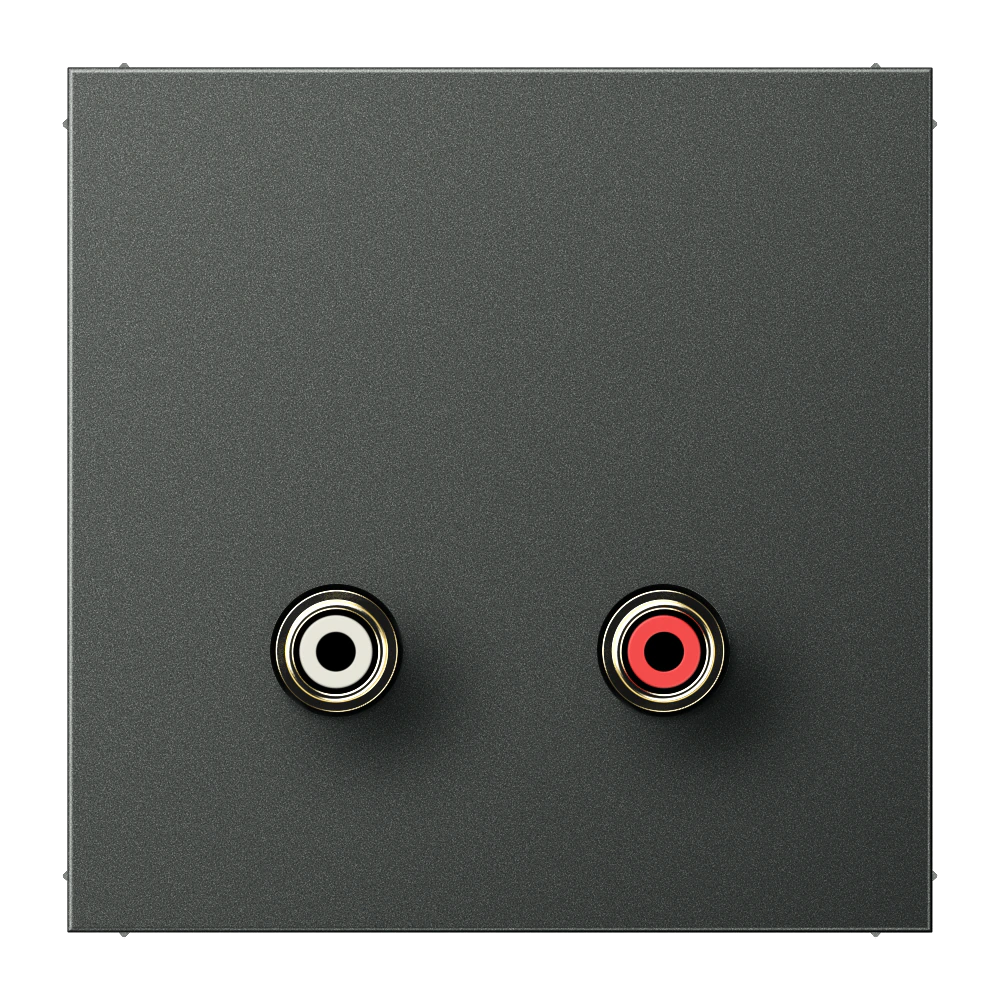 Cinch Audio (RCA) — JUNG Multimedia, Anthracite, art. MAAL1021AN
