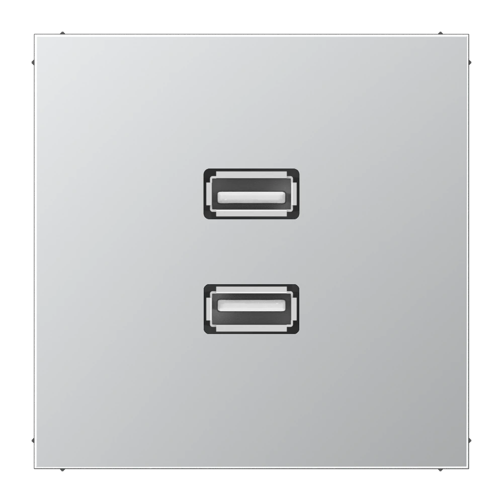 2 x USB 2.0 — JUNG Multimedia, Ivory, art. MAAL1153