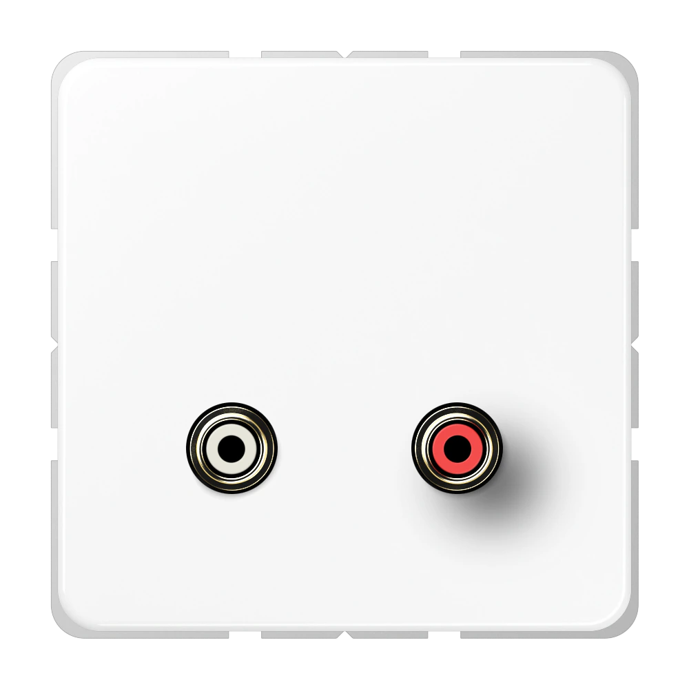 Cinch Audio (RCA) — JUNG Other, Alpine White, art. MACD1021WW