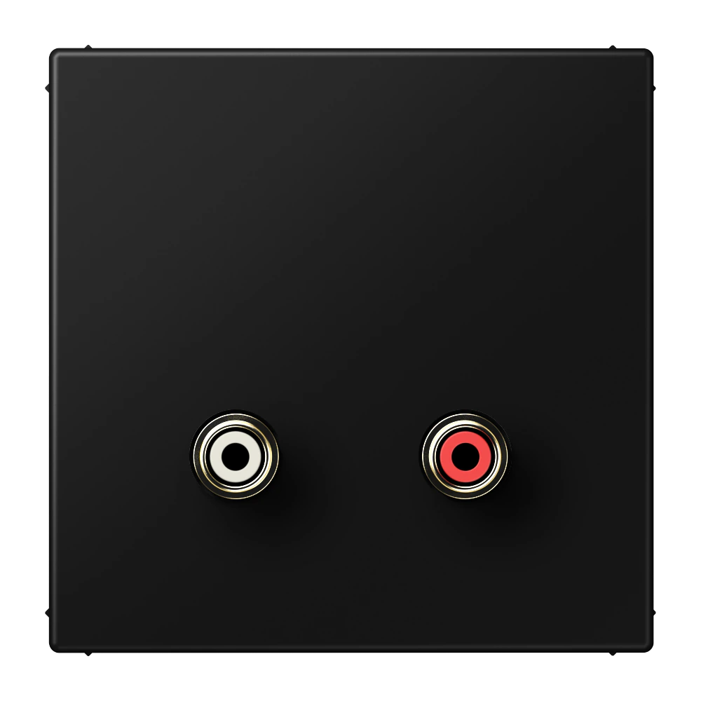 Cinch Audio (RCA) — JUNG Multimedia, Black, art. MALS1021SW