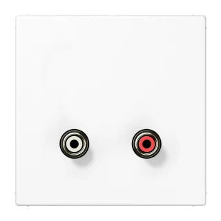 Cinch Audio (RCA), термопласт, серия LS, белый