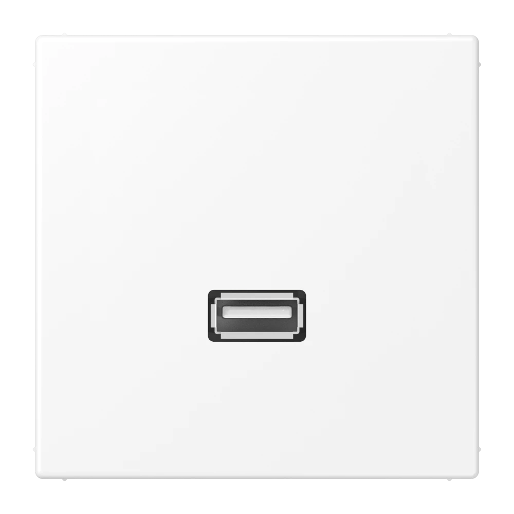 USB 2.0 — JUNG Multimedia, White Matt, art. MALS1122WWM