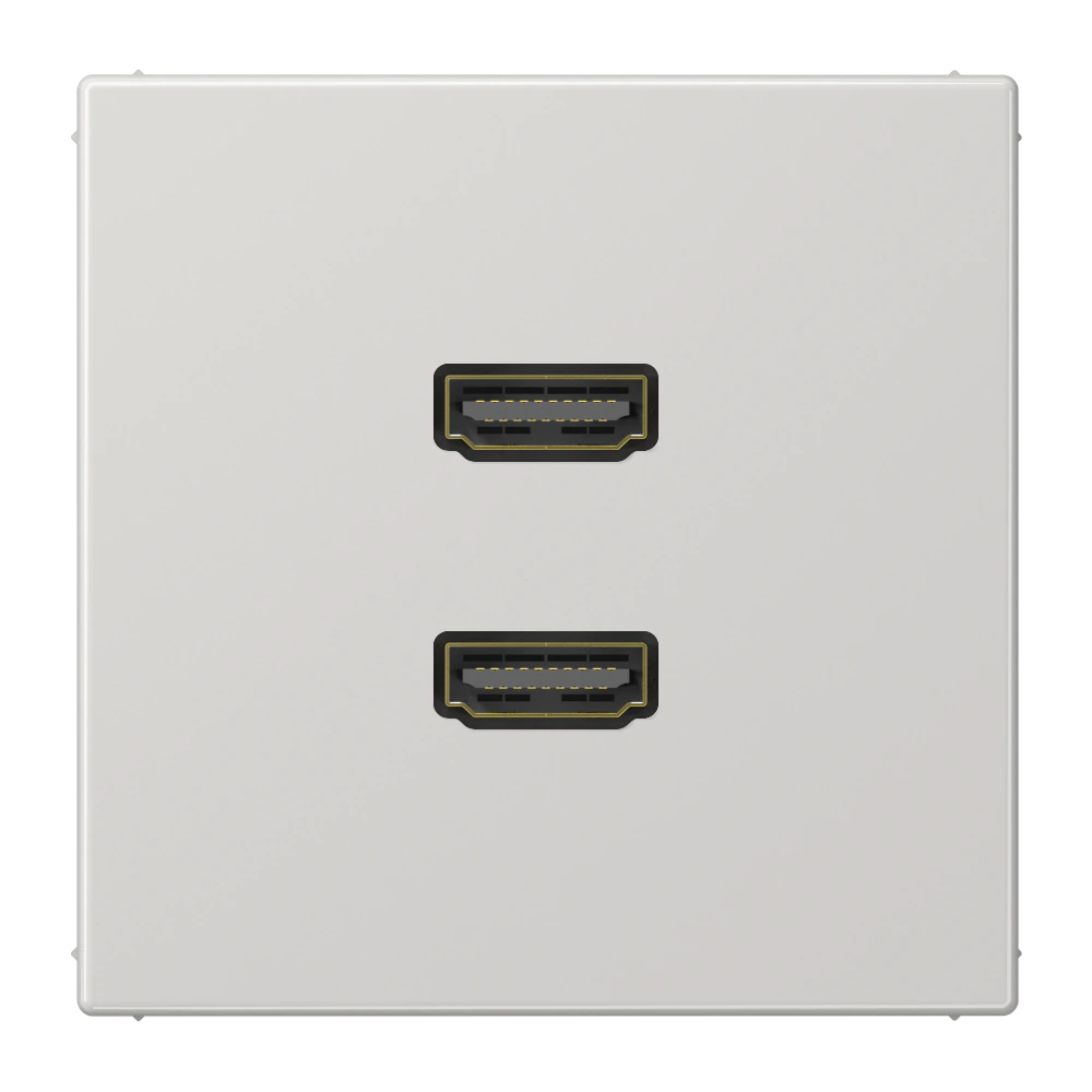 2 x HDMI — JUNG Multimedia, Light Grey, art. MALS1133LG