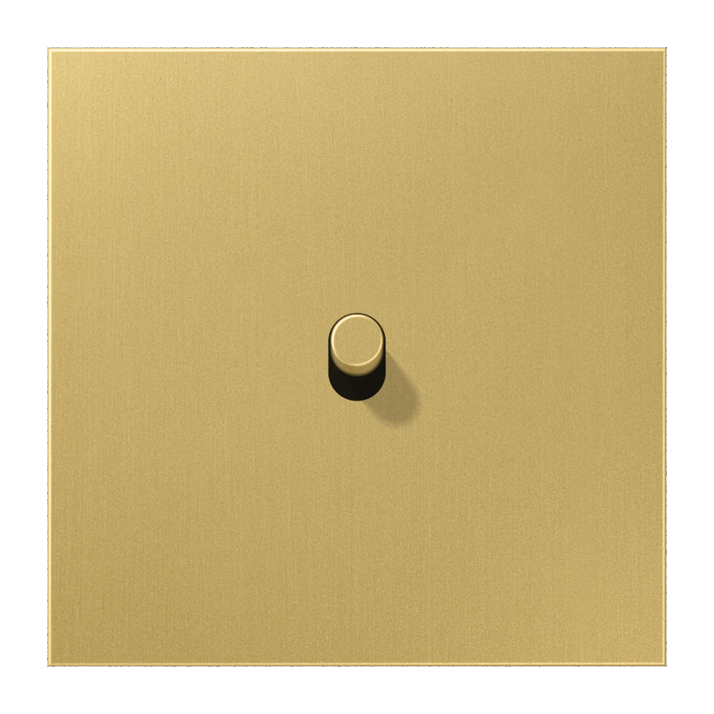 Centre plate with toggle lever "cylinder" — JUNG LS 1912, Cylinder — Cyl Classic Brass, art. ME12-0CR25