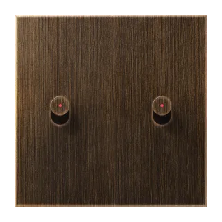 Centre plate with toggle lever "cone", with lens