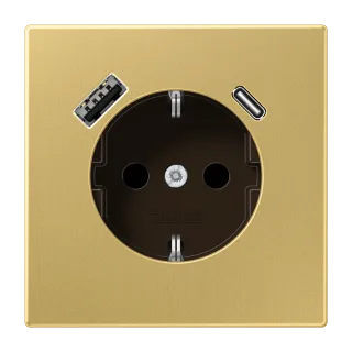 SCHUKO® розетка с USB тип AC