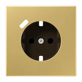 Комнатный контроллер KNX LS TOUCH с рамкой LS 990, Безопасный, латунь Antik