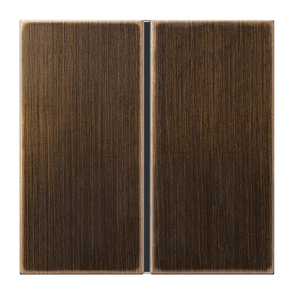 Cover kit 1-gang, complete — JUNG LS 990, antique brass, art. ME2401TSAAT