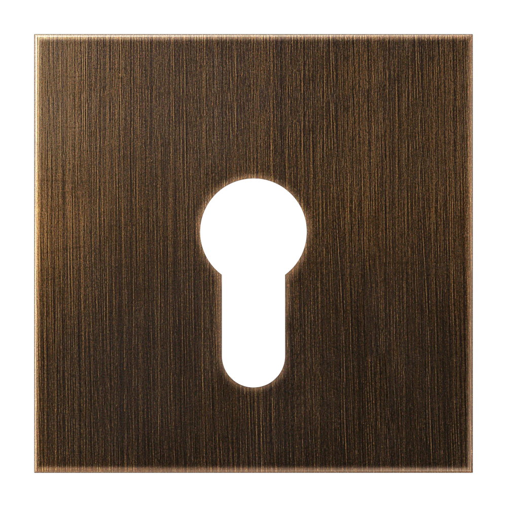 Centre plate for key switch without protection against dismounting — JUNG LS 990, antique brass, art. ME2925AT
