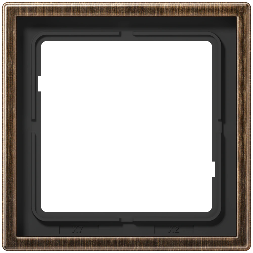 Frame for horizontal and vertical installation — JUNG LS 990, antique brass, art. ME2981AT