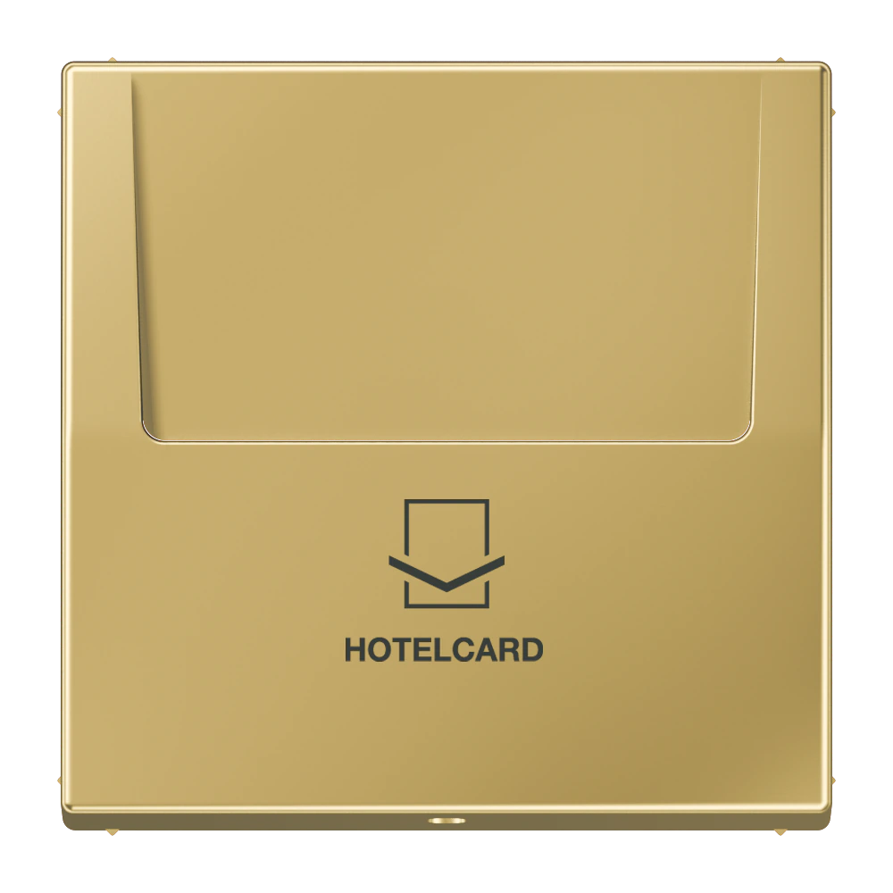 Key card holder — JUNG LS 990, classic brass, art. ME2990CARDC