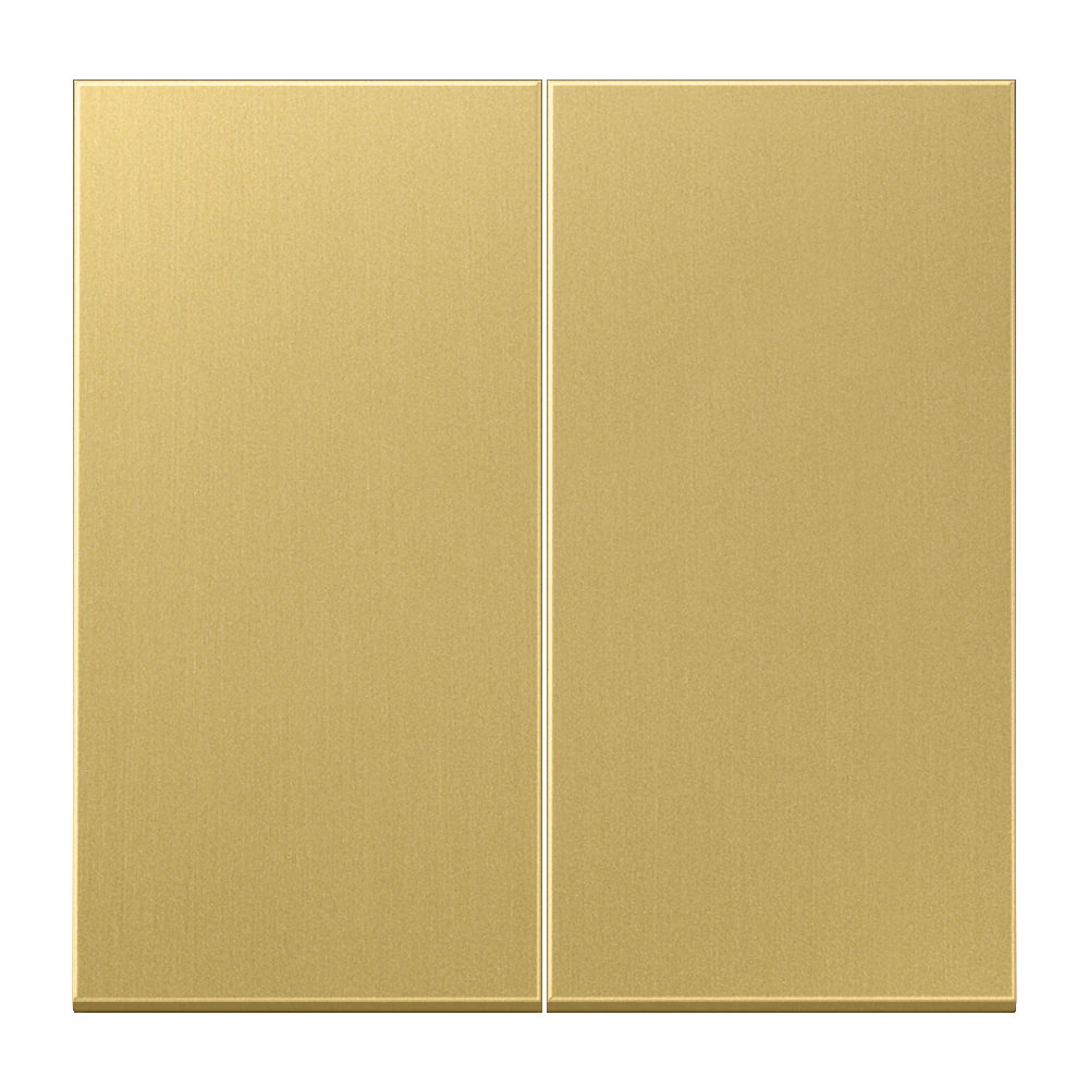 2-gang rocker for switch and push-button — JUNG LS 990, classic brass, art. ME2995C